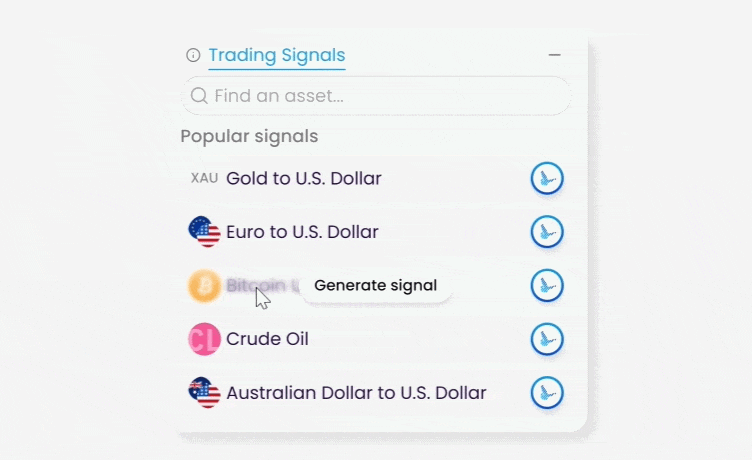 Gif showing how to generate a signal